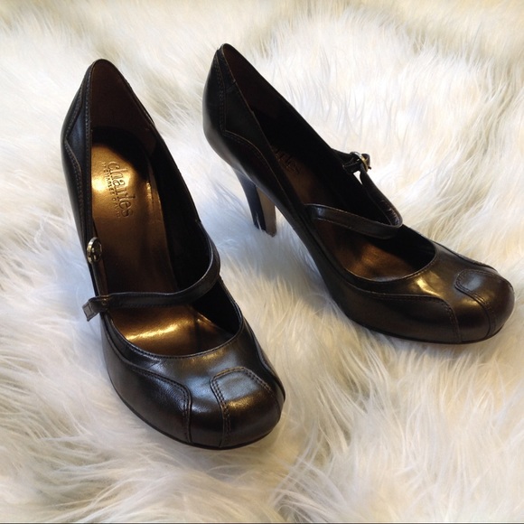 Charles David Mary Jane Bronze Metal Heel. Sz 6.5 - Picture 3 of 9